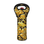 Gold Easter Egg Print Single Neoprene Wine Tote