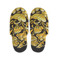 Gold Easter Egg Print Slippers