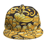 Gold Easter Egg Print Snapback Cap