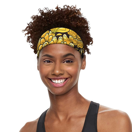 Gold Easter Egg Print Sports Headband