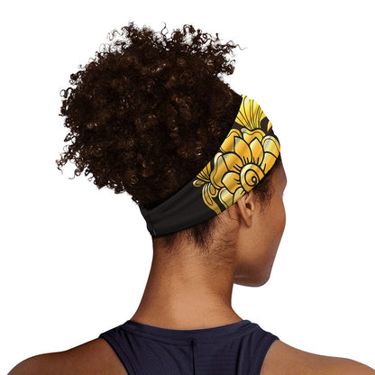 Gold Easter Egg Print Sports Headband