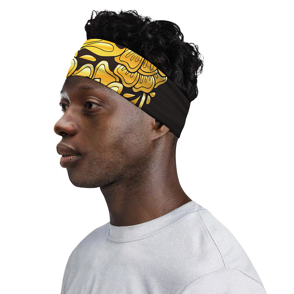 Gold Easter Egg Print Sports Headband