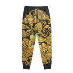 Gold Easter Egg Print Sweatpants