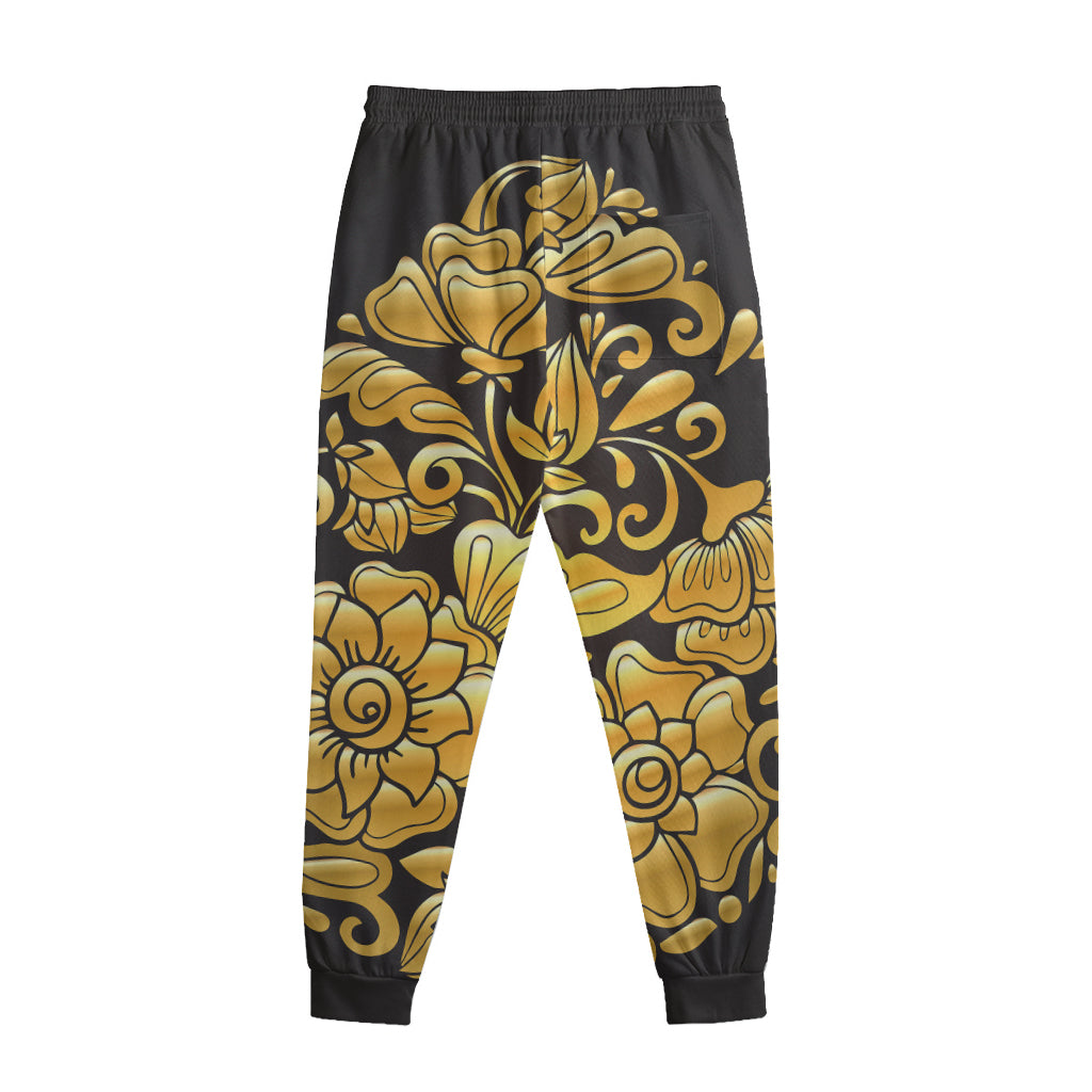 Gold Easter Egg Print Sweatpants