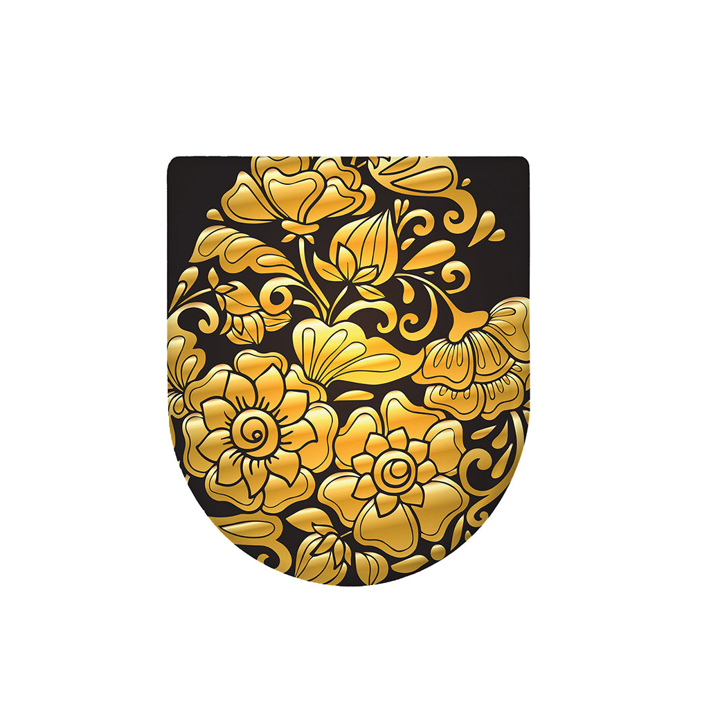 Gold Easter Egg Print Toilet Lid Cover