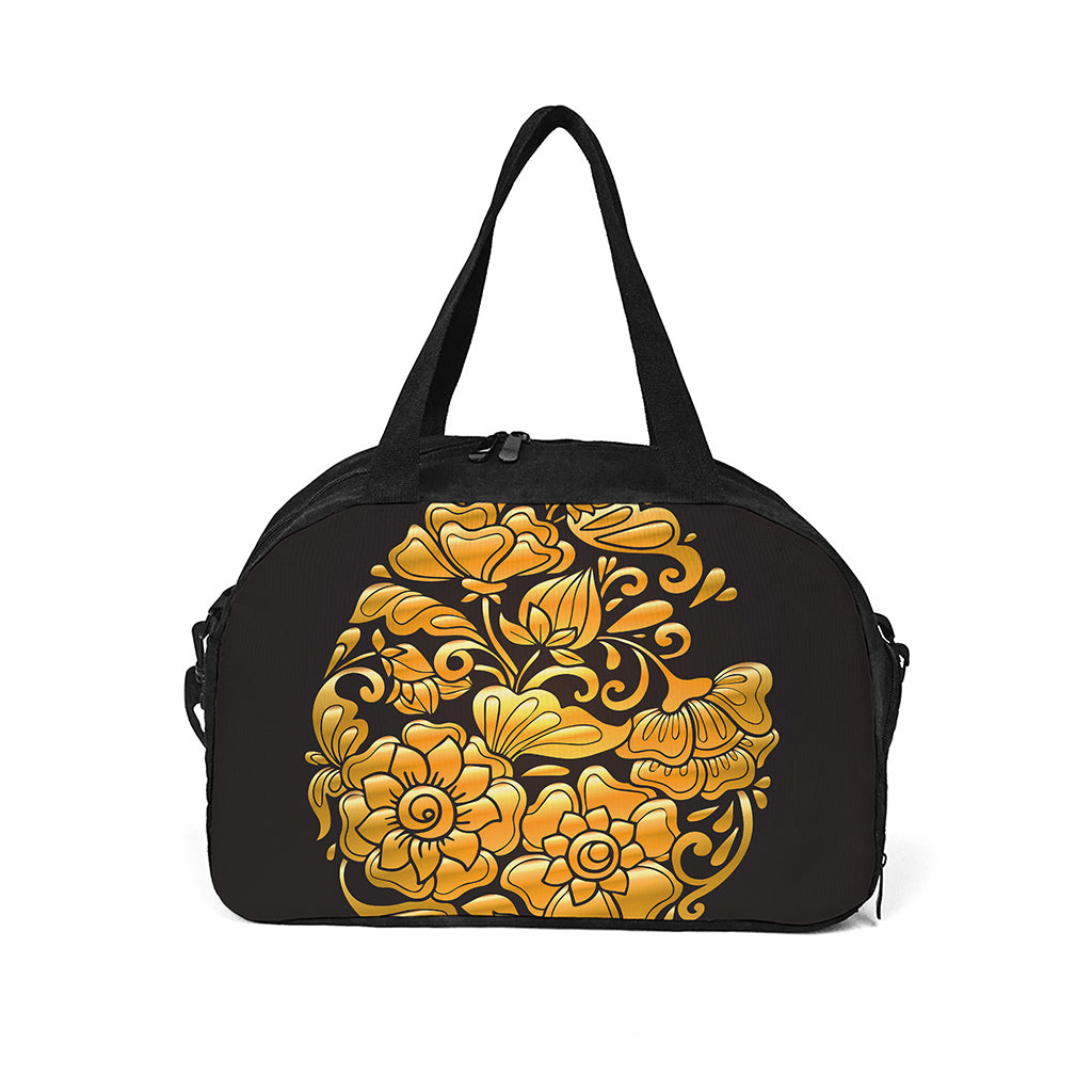 Gold Easter Egg Print Travel Bag
