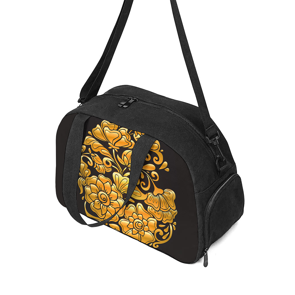 Gold Easter Egg Print Travel Bag