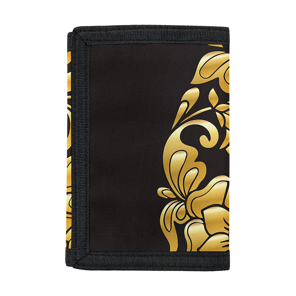 Gold Easter Egg Print Trifold Wallet