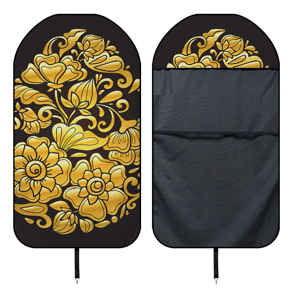 Gold Easter Egg Print Waterproof Car Seat Cover