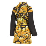 Gold Easter Egg Print Women's Bathrobe