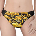 Gold Easter Egg Print Women's Thong