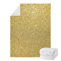 Gold (NOT Real) Glitter Print Blanket