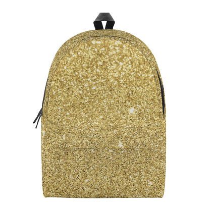 Gold Glitter Artwork Print (NOT Real Glitter) Backpack