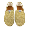 Gold (NOT Real) Glitter Print Casual Shoes