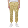 Gold (NOT Real) Glitter Print Joggers