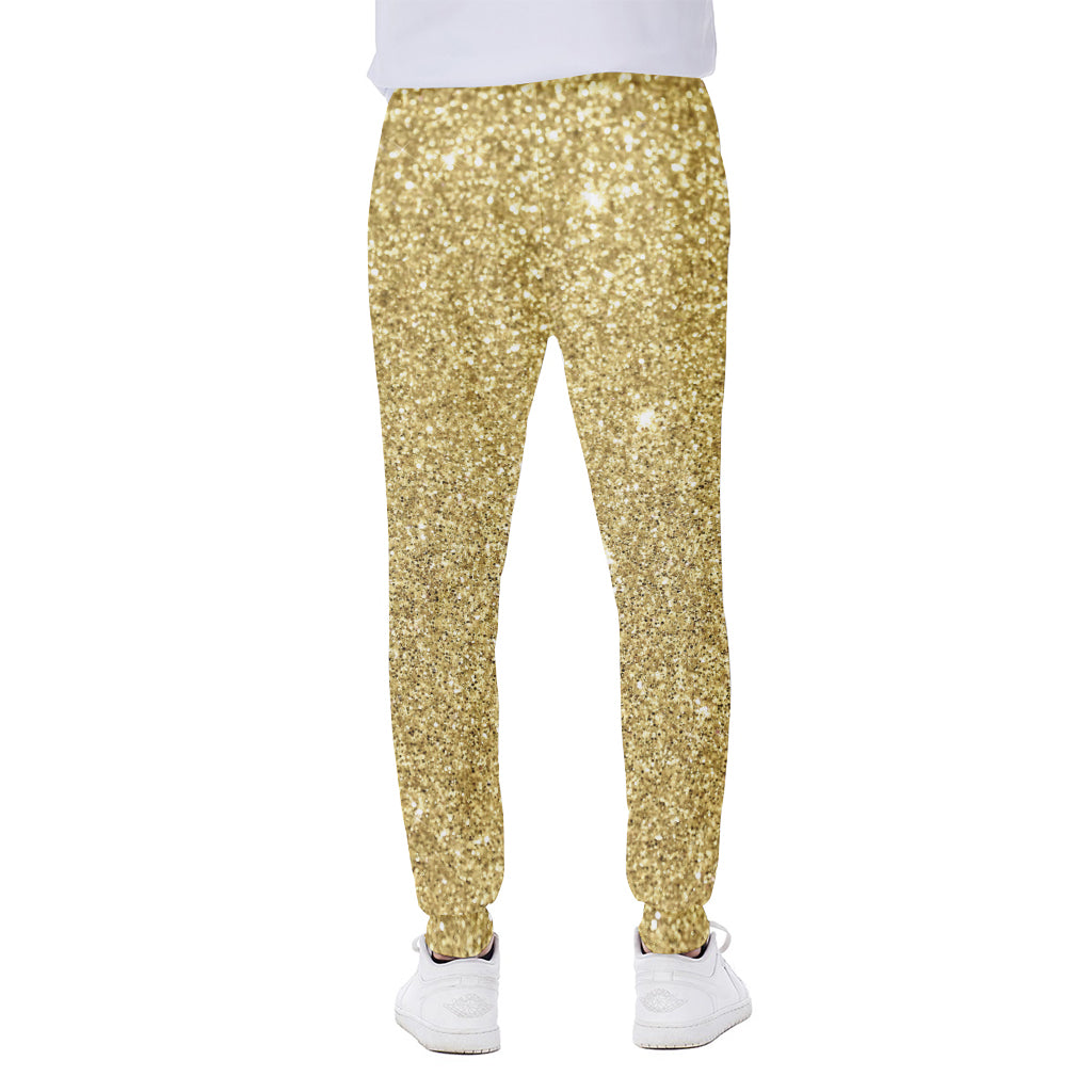 Gold Glitter Artwork Print (NOT Real Glitter) Scuba Joggers