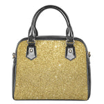 Gold Glitter Artwork Print (NOT Real Glitter) Shoulder Handbag