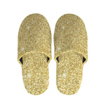 Gold Glitter Artwork Print (NOT Real Glitter) Slippers