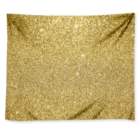 Gold Glitter Artwork Print (NOT Real Glitter) Tapestry
