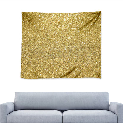 Gold Glitter Artwork Print (NOT Real Glitter) Tapestry