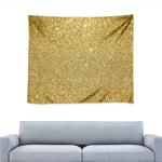 Gold Glitter Artwork Print (NOT Real Glitter) Tapestry