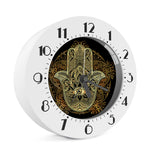 Gold Hamsa Hand Print Alarm Clock