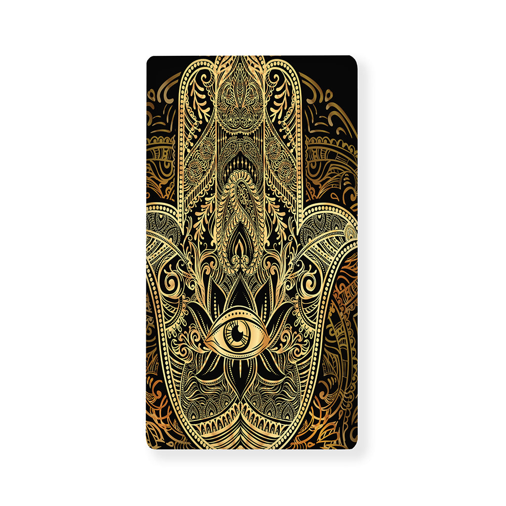 Gold Hamsa Hand Print Baby Crib Sheet