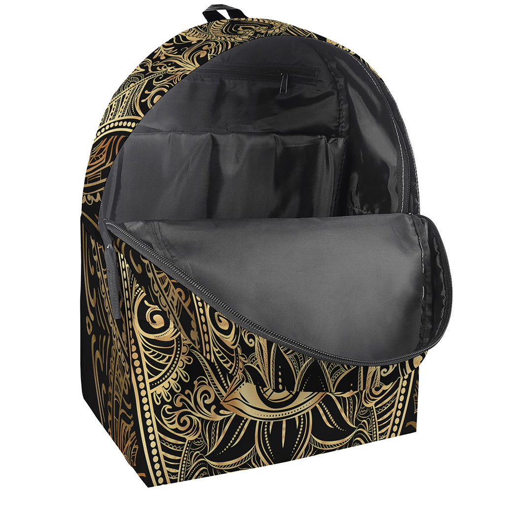 Gold Hamsa Hand Print Backpack