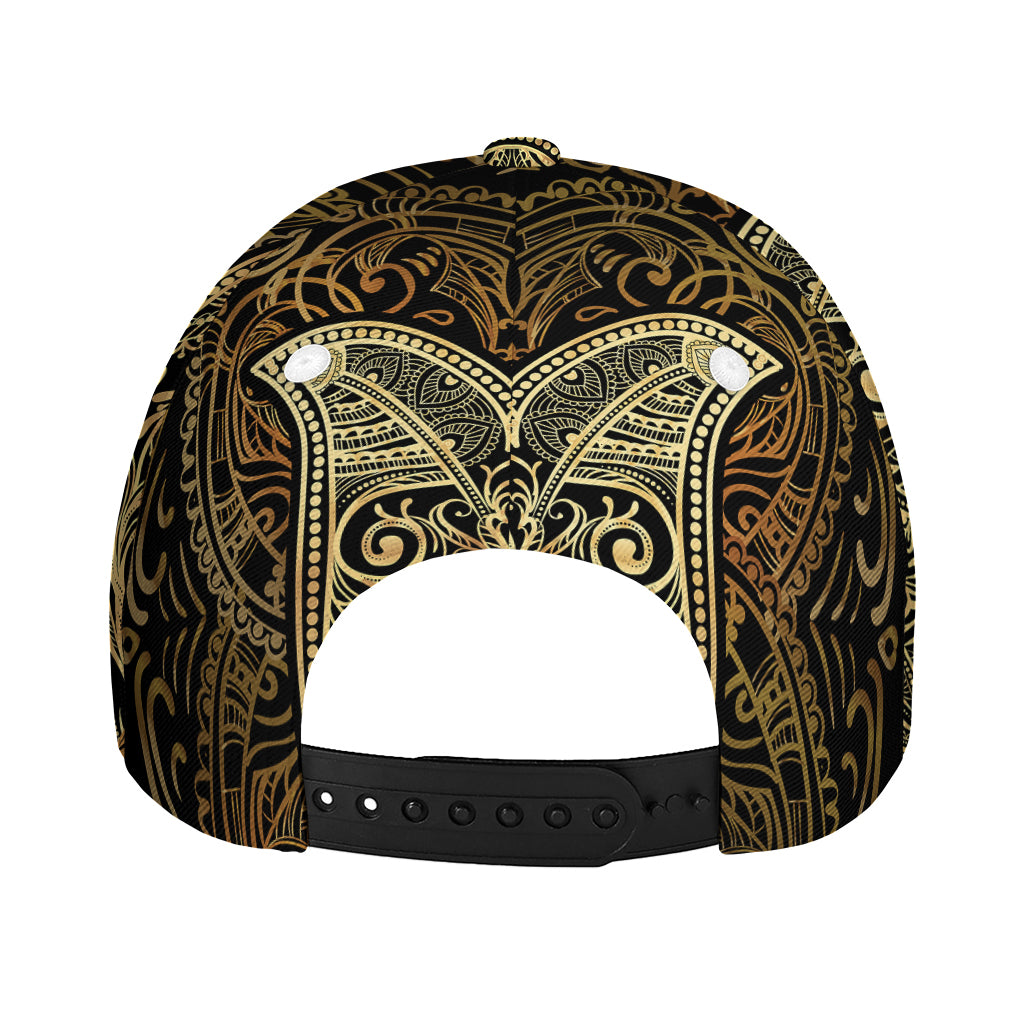 Gold Hamsa Hand Print Baseball Cap