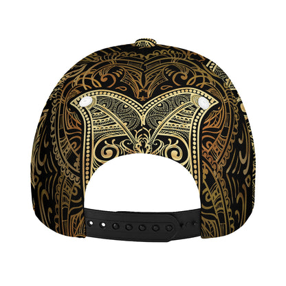 Gold Hamsa Hand Print Baseball Cap
