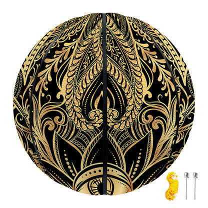 Gold Hamsa Hand Print Basketball