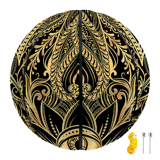 Gold Hamsa Hand Print Basketball