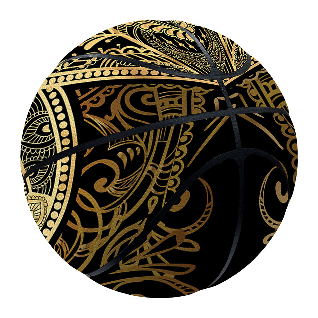 Gold Hamsa Hand Print Basketball