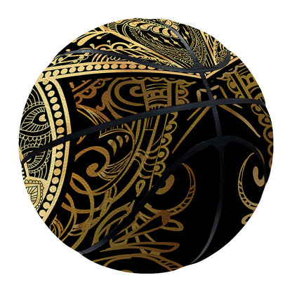 Gold Hamsa Hand Print Basketball