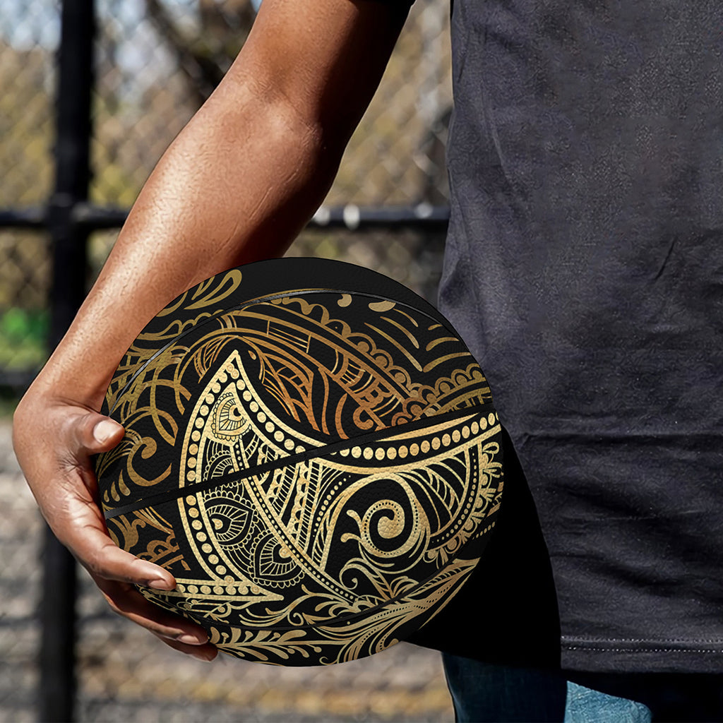 Gold Hamsa Hand Print Basketball