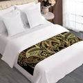 Gold Hamsa Hand Print Bed Runner