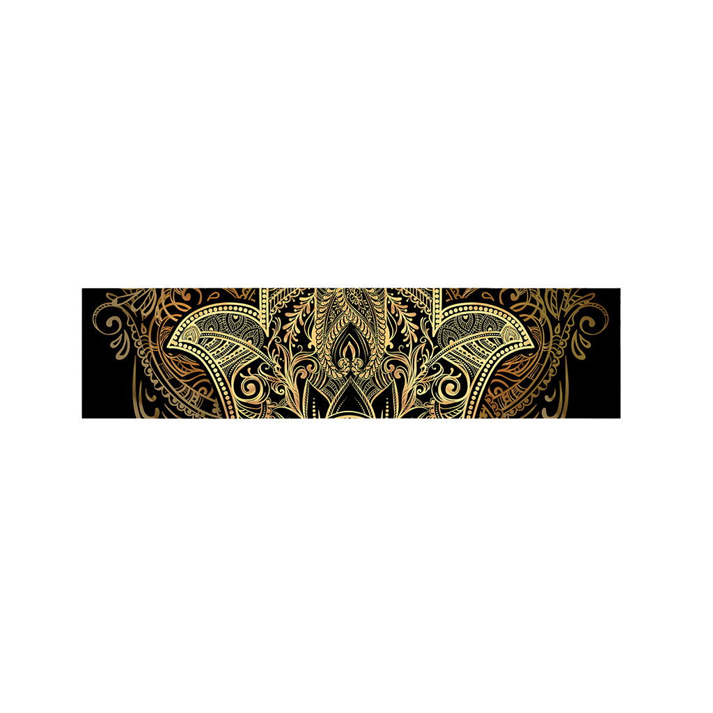 Gold Hamsa Hand Print Bed Runner