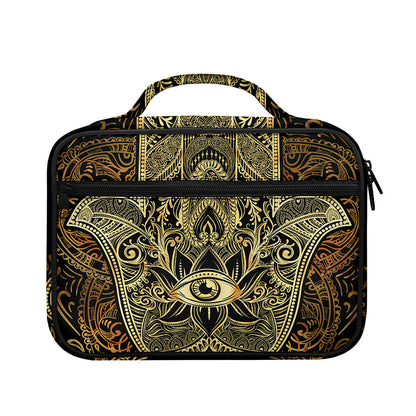 Gold Hamsa Hand Print Briefcase Bible Bag