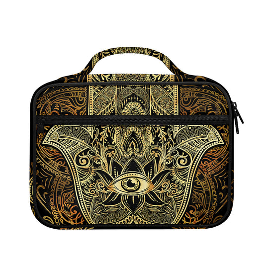 Gold Hamsa Hand Print Briefcase Bible Bag