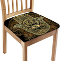 Gold Hamsa Hand Print Chair Cushion Cover