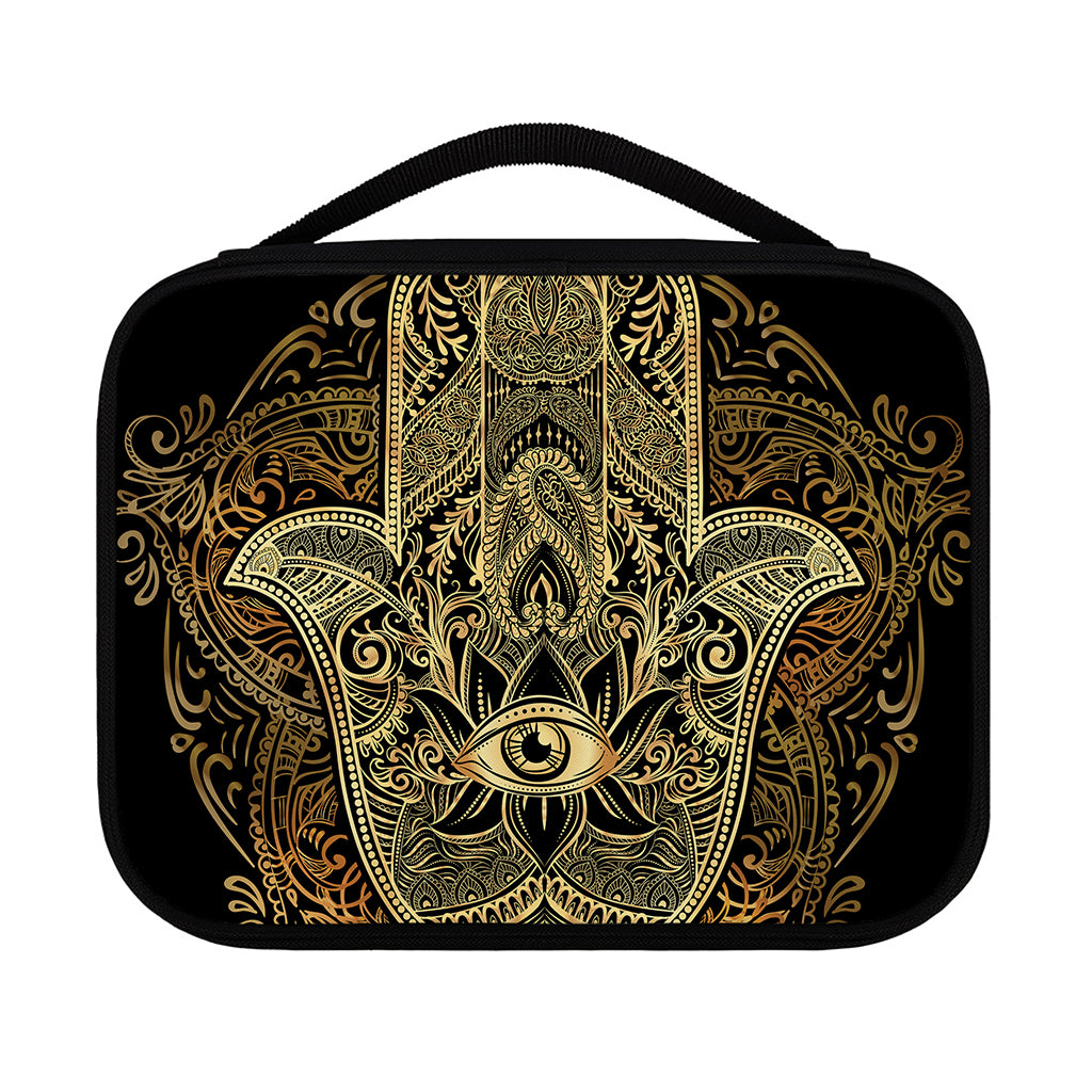 Gold Hamsa Hand Print Classic Bible Case