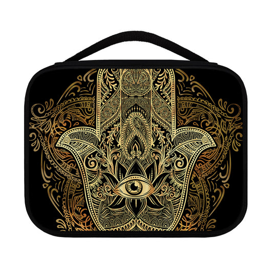 Gold Hamsa Hand Print Classic Bible Case