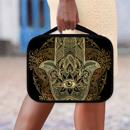 Gold Hamsa Hand Print Classic Bible Case