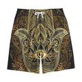 Gold Hamsa Hand Print Cotton Shorts