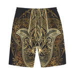 Gold Hamsa Hand Print Cotton Shorts