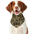 Gold Hamsa Hand Print Dog Bandana