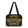 Gold Hamsa Hand Print Double Strap Bible Bag