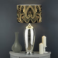 Gold Hamsa Hand Print Drum Lamp Shade