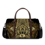 Gold Hamsa Hand Print Duffle Bag