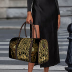 Gold Hamsa Hand Print Duffle Bag